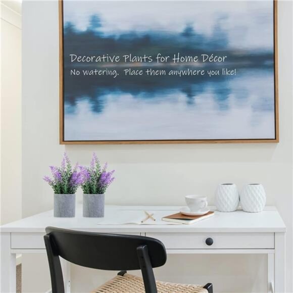 Artificial Lavender Plant in Pots - Faux Lavender Flowers Decor – Fake Flowers - Picture 3 of 7